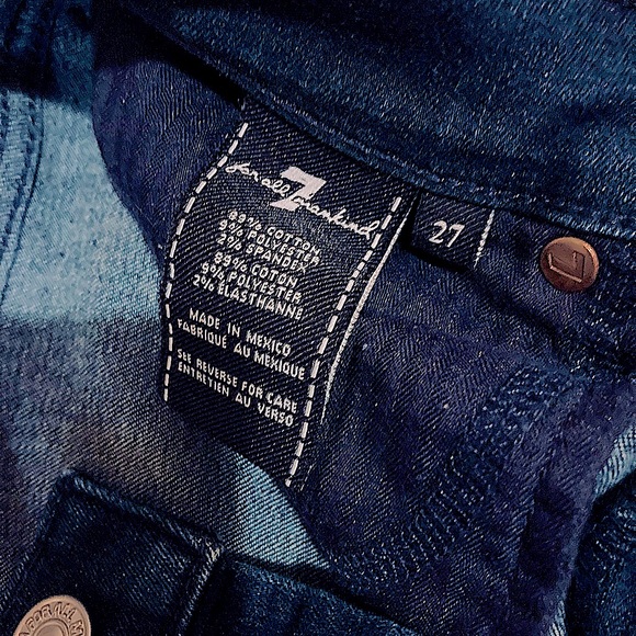 🍄 7 for all Mankind cropped Gwenevere dark indigo jeans 🌻 - Picture 7 of 7